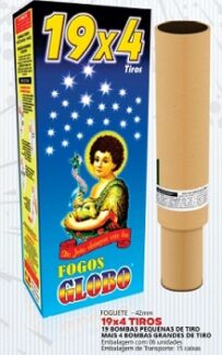 19X4 TIROS FOGUETE - 42 MM FOGOS GLOBO CÓD.41