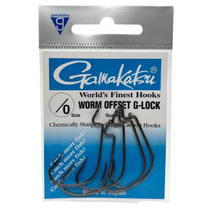 ANZOL GAMAKATSU WORM OFFSET G-LOCK - GAMAKATSU