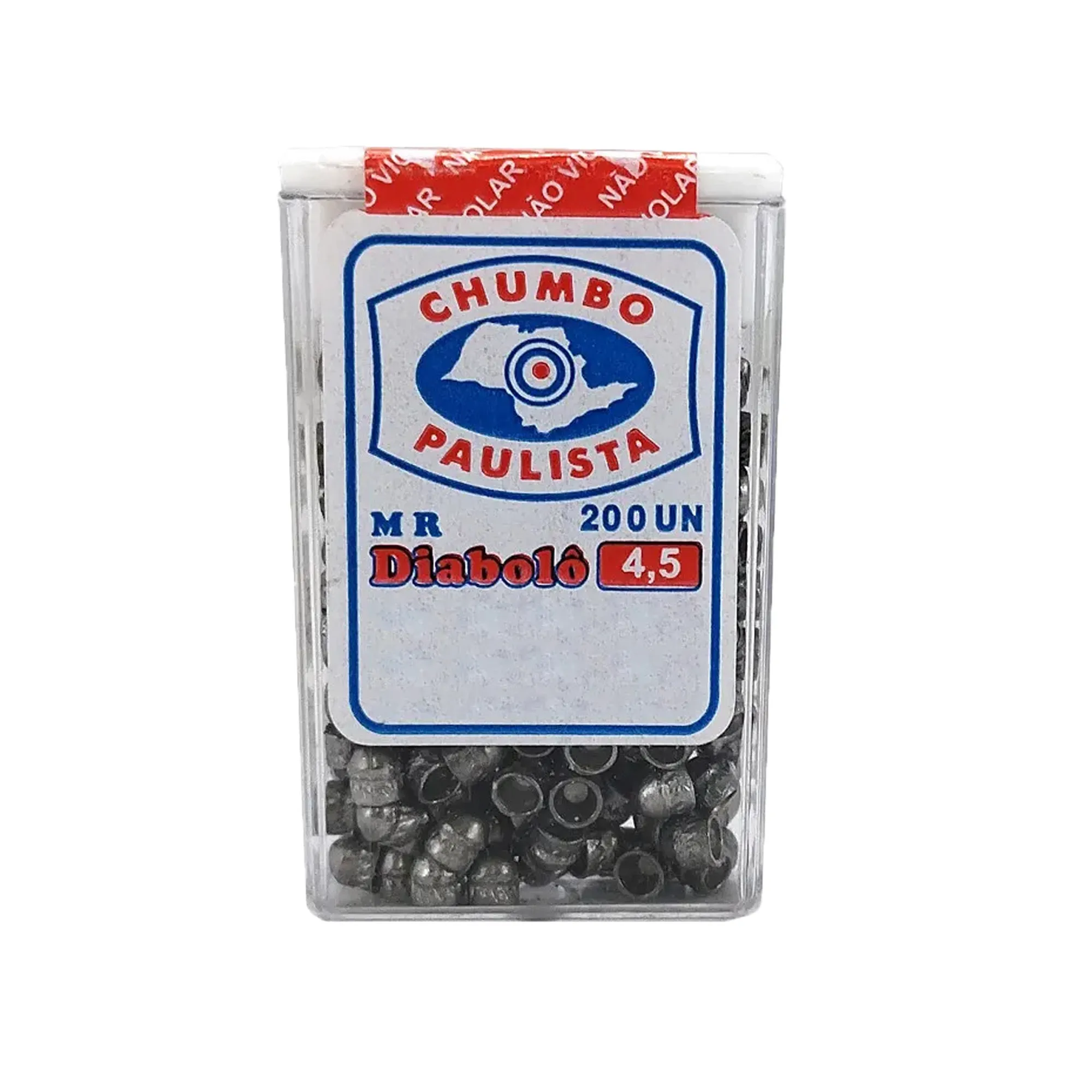 CHUMBINHO PAULISTA 4,5 MM DIABOLO 200UN - PAULISTA CÓD.981