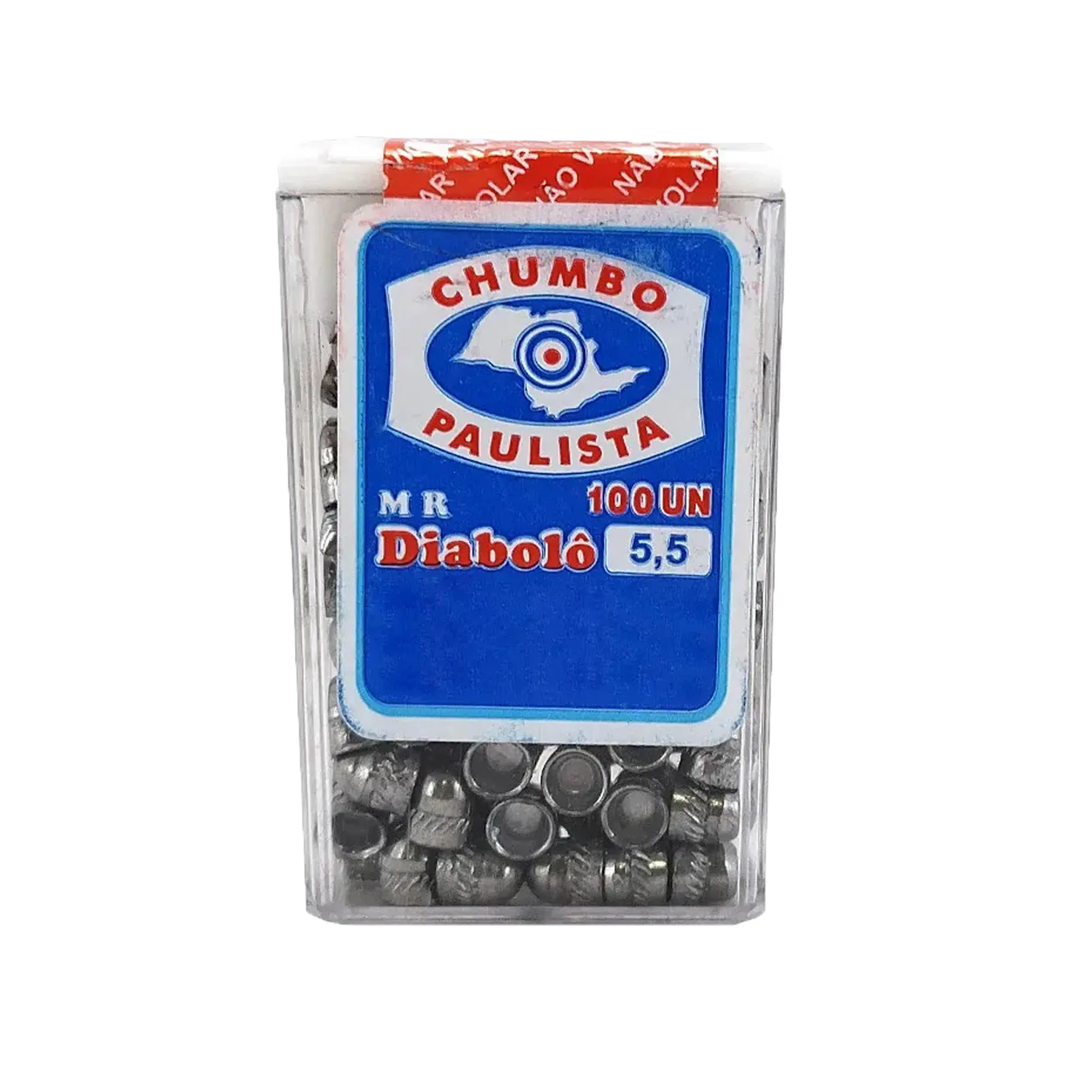 CHUMBINHO PAULISTA 5,5 MM DIABOLO 100UN - PAULISTA CÓD.982