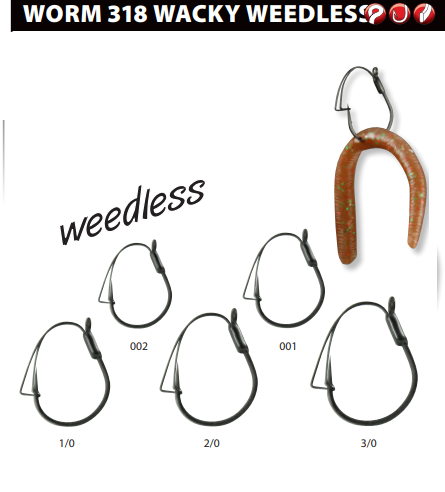 ANZOL WACKY WORMS WEEDLESS 318 - GAMAKATSU - Imagem 2