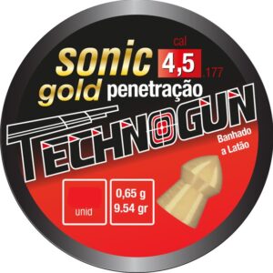 CHUMBINHO SONIC GOLD 4.5MM 250UNIDADE - TECHNOGUN CÓD.2958