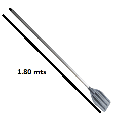 REMO DE UMA PÁ 1.80 MTS CABO DE ALUMÍNIO FRIZADO CÓD.3542