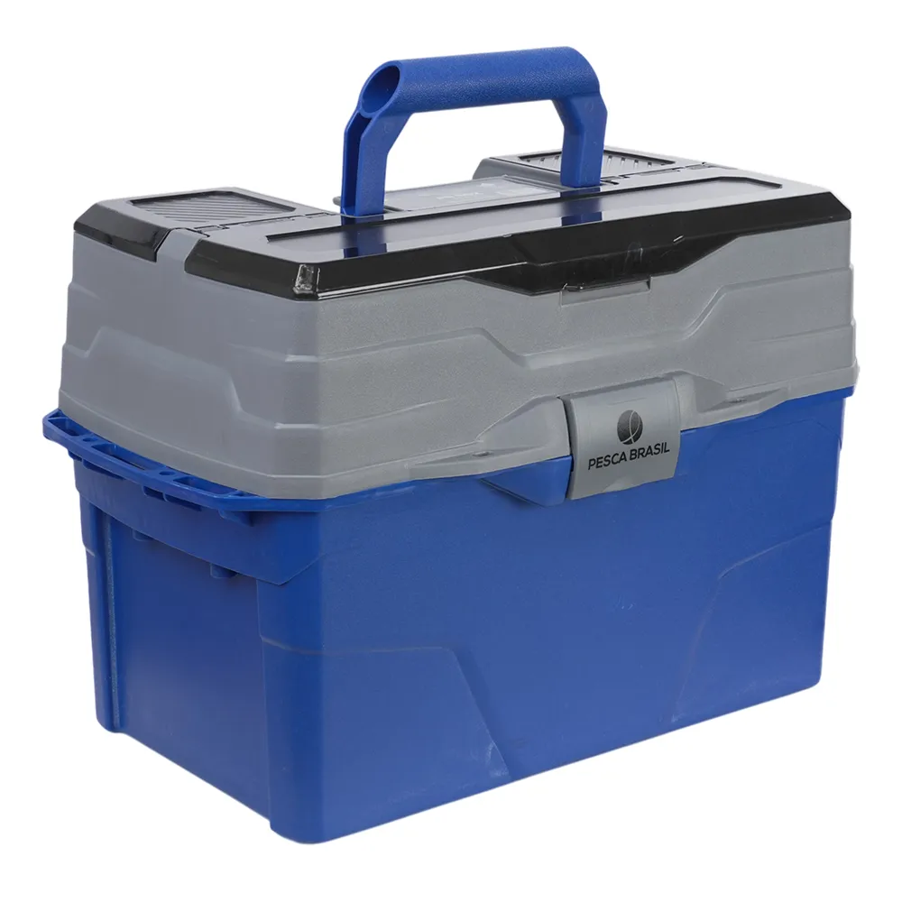 ESTOJO PESCA BRASIL BOX MAX+3 BANDEJAS ARTICULADAS CÓD.3617