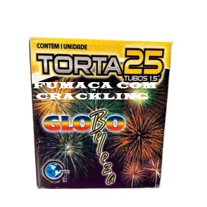 TORTA DE FUMAÇA C/CRACKLING 25 TUBOS