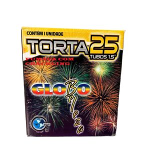 TORTA DE FUMAÇA C/CRACKLING 25 TUBOS